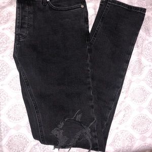 Topman distressed skinny jeans